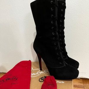 Christian Louboutin Suede Ankle Boots